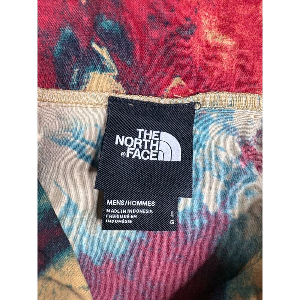 The North Face Printed Pullover Hoodie Men Large Multicolor Tie-Dye Long Sleeves - Picture 4 of 7